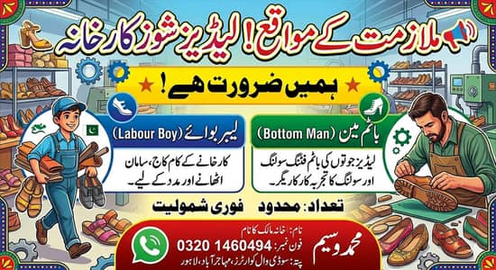 لیبر بوائے، باٹم مین کی ضرورت ہے لیڈیز شوز کارخانہ کے لیے