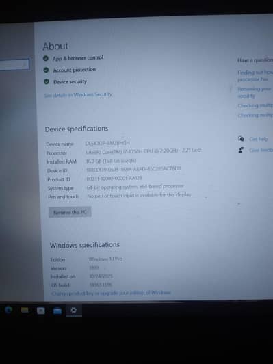 Dell core i7 8th generation