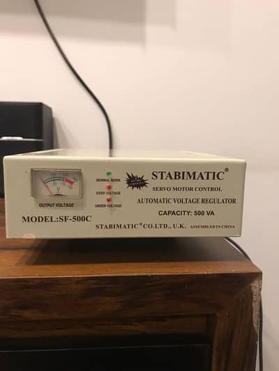 STABIMATIC Servo Motor Stabilizer SF-500C  - 500VA - 130V-250V