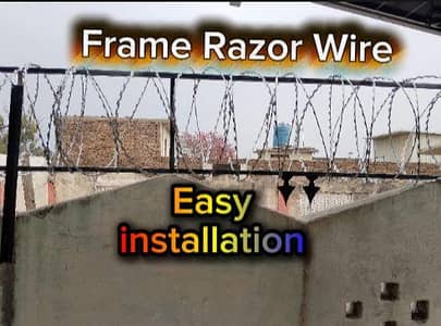 Home Security Concertina Barbed Razor Wire Chainlink Fence Mesh Spikes