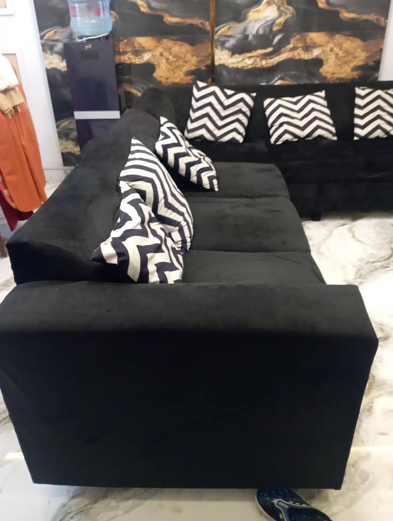 L shape sofa set 5