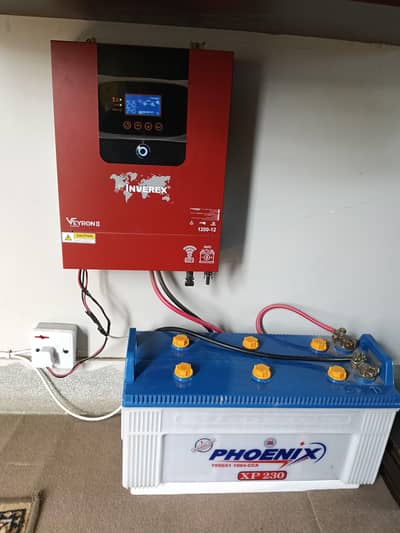 UPS solar support with battery