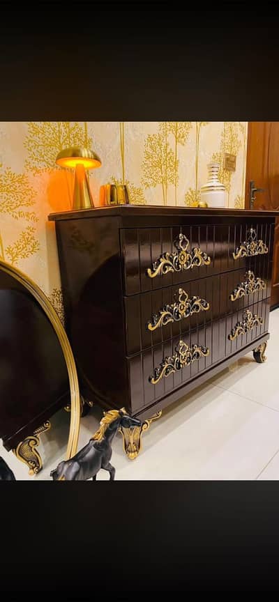 bed set king size  dressing table