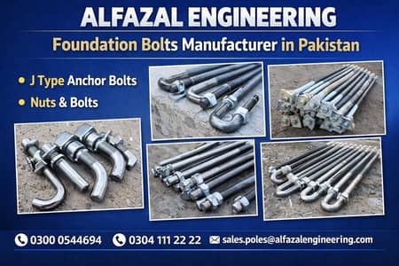 Foundation Bolts & J Type Anchor Bolts Manufacturer