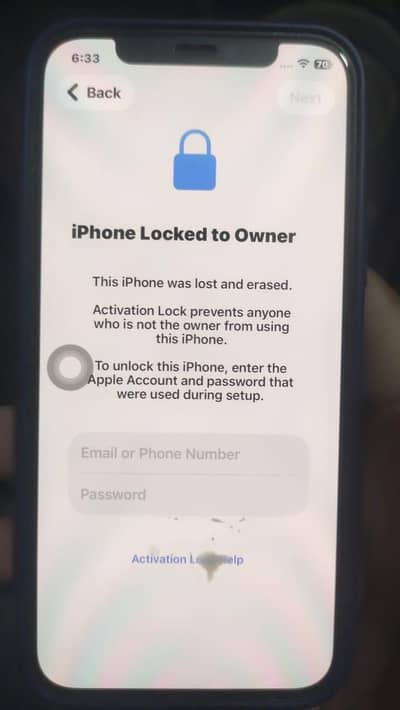 i Phone 12 owner lock