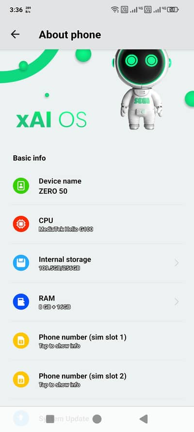 Sego zero 50 phone for sale