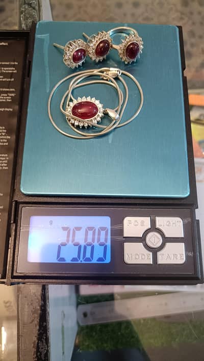 Anari Yaqoot Silver Set