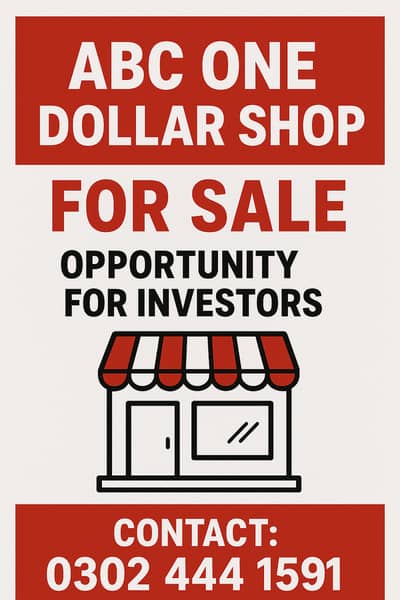 Runing One Dollar Shop For Sale