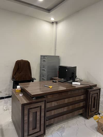 L Shaped Office Table Left and Right Side Pair