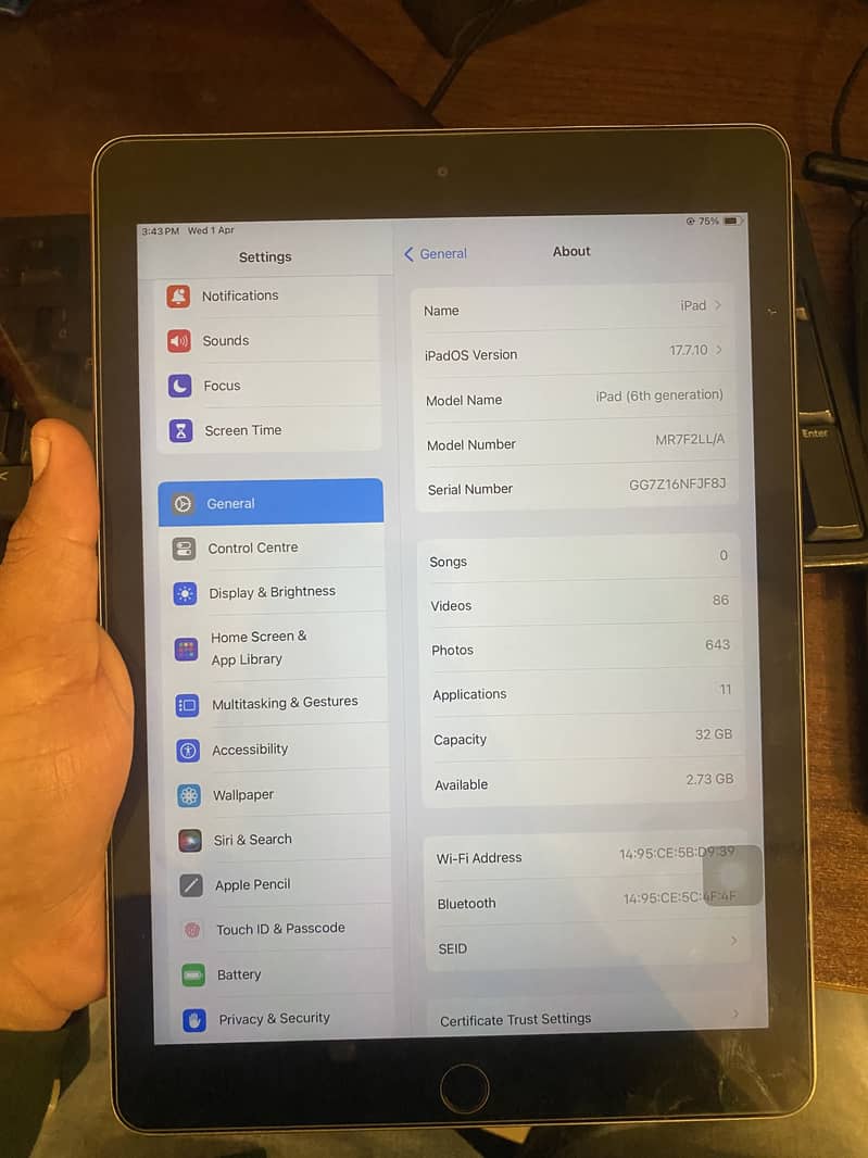 Ipad 6th generation 6