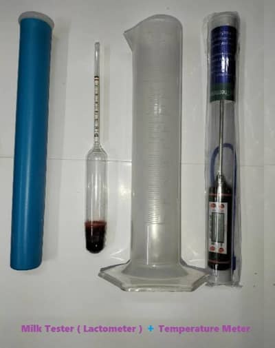 Milk Testing Kit - Digital Thermometer & Lactometer Set