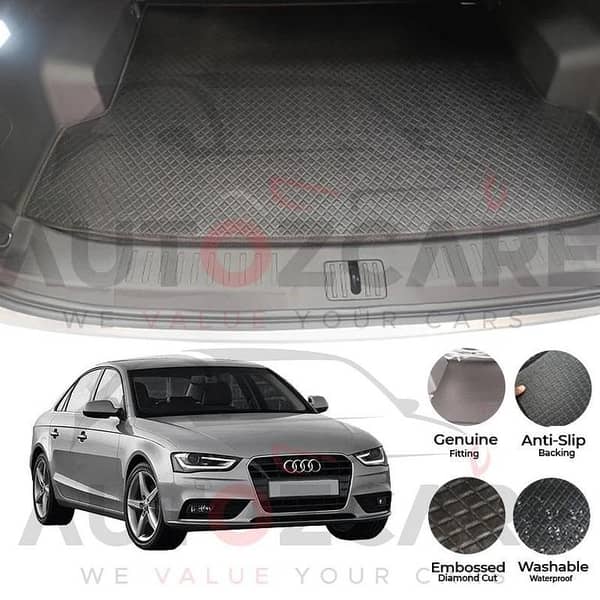 Audi A4 China Rexine Custom-Size Trunk Mat - Model 2008-2016