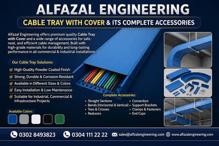Cable Tray/ with Complete Accessories in Pakistan | Perforated, Ladder
