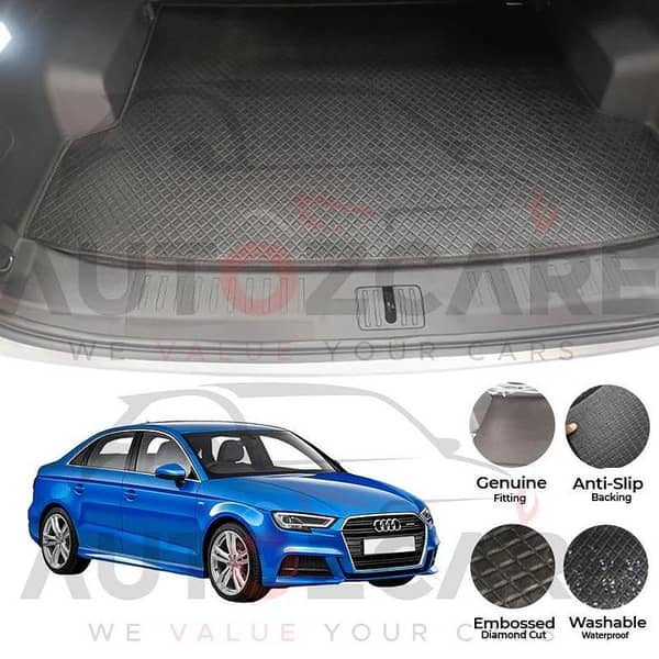 Audi A3 China Rexine Custom-Size Trunk Mat - Model 2012-2020