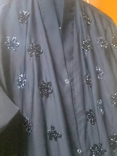 Beautiful black cut dana abaya