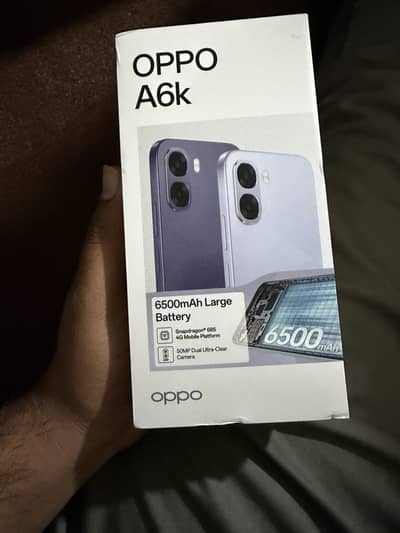 Oppo a6k new just box open