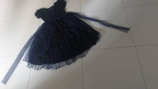 Navy blue maxi for under 9 years old girl