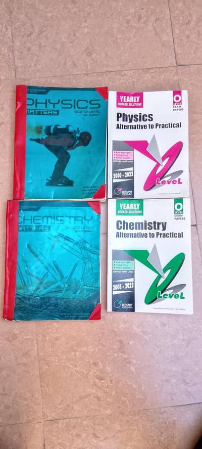Olevel complete bundle chemistry + physics book with topicals 50%off