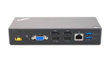 Lenovo thinkpad usb c dock 40a9 model  with charger and c type cable.