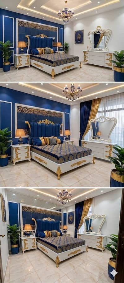 Premium Quality bed set/Bed set /Wooden Finish bed/Customize bed/Bed