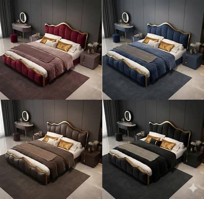 Bed set/Custom-Made Bed /Any Size, Style & Wood /Bed