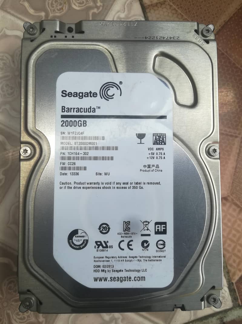 Hard Disk 2 TB 0