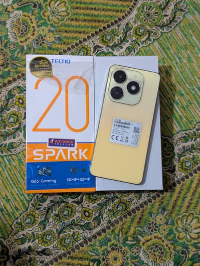 Tecno Spark 20 With Box Charger