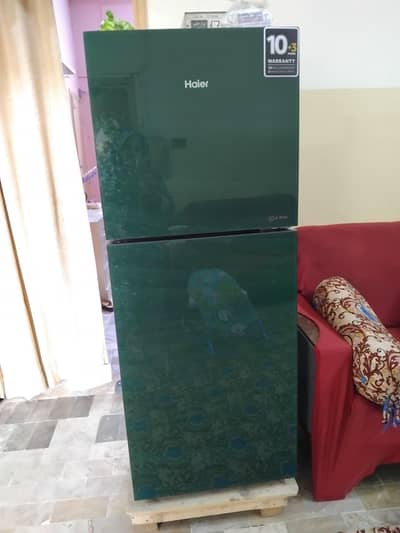 haier 246l (9Cubic)Glass Door Fridge_excellent condition|4to5 month us