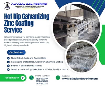 Hot Dip Galvanizing & Zinc Coating Service | Alfazal Engineering/