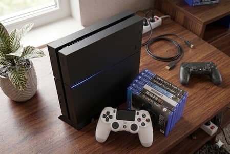 PS 4 Fat edition with two controller