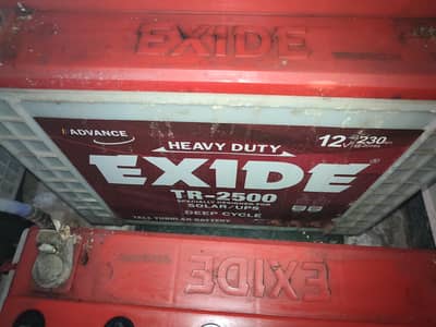 Exide Tubular Batteries, TR-2500 230AH