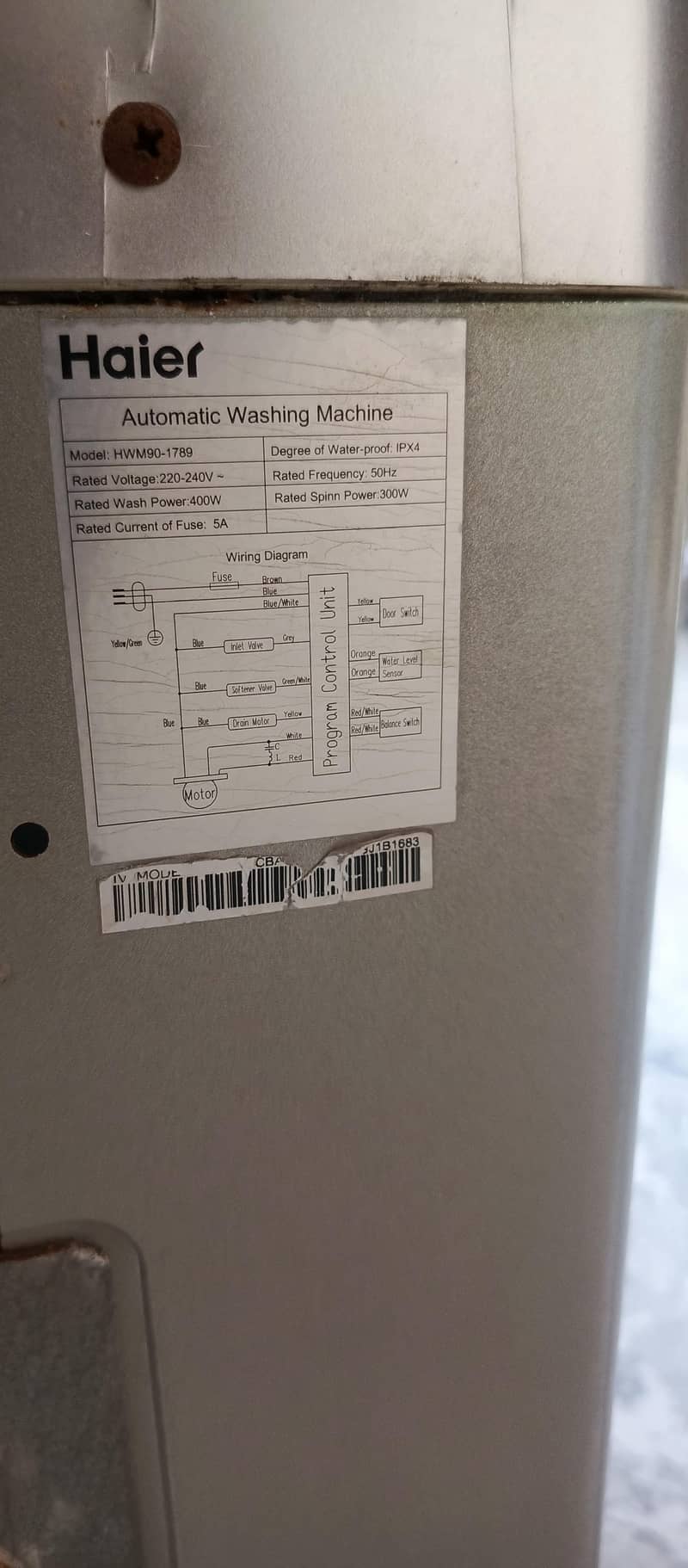 Automatic washing machine 1