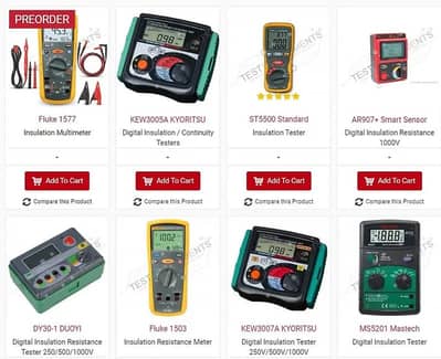 Insulation Tester & Megohmmeter | Wire, Motor & Generator Testing