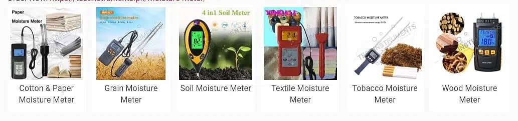 Digital Moisture Meter | Wood, Paper & Soil Tester Pakistan