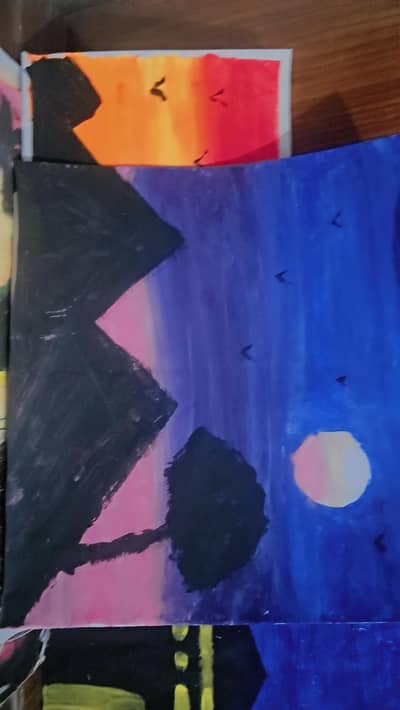 Poster colour painting   in a paper but best price anyone afford