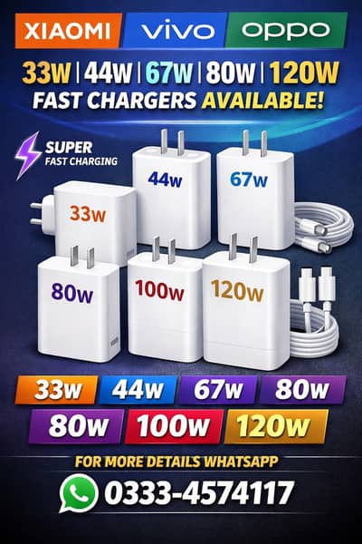 ​Original Vivo 44W Flash Charge | Genuine Fast Charger V23 V25 V27 Y35