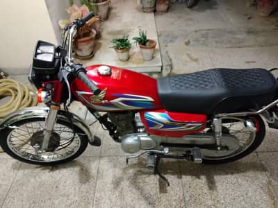 Honda CG 125 | Model 2022  Hyderabad (Red) 5 month ki gari h