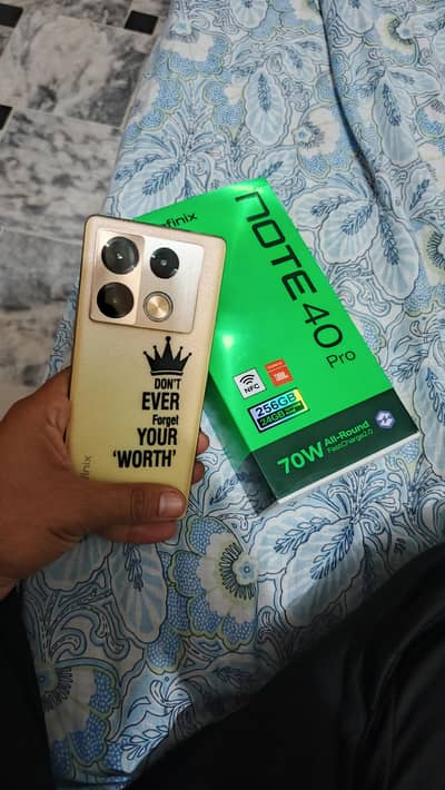 Infinix Note 40 Pro 12gb 256gb  in lush condition
