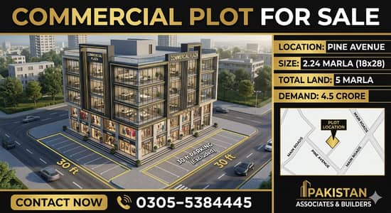 Commercial Plot for Sale Pine Avenue