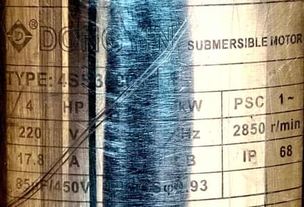 booring motor submersible 4Hp