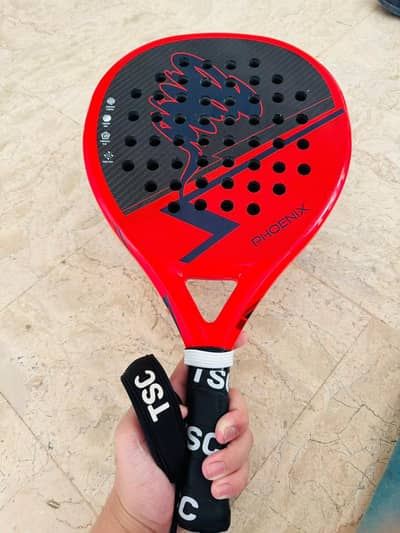 tsc padel racket phoenix 3k carbon almost new