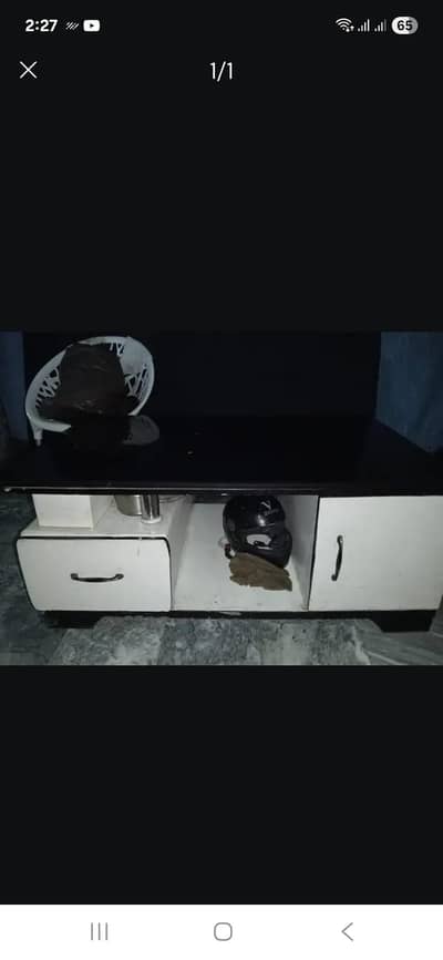 marbal table with cabinet