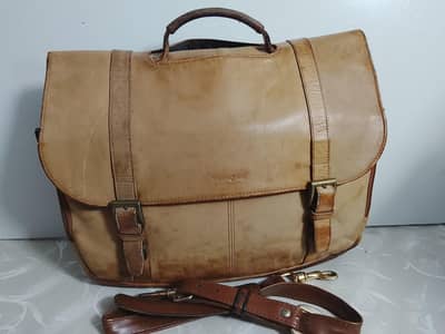 Leather Samsonite Laptop Bag / Documents Bag
