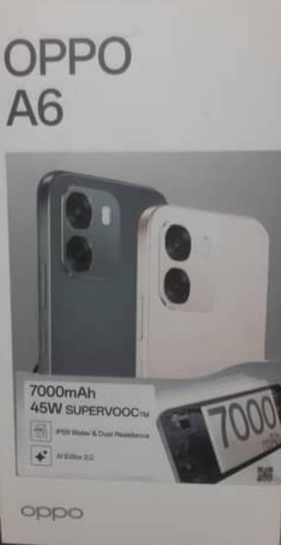 oppo a6 8gb ram 256gb rom just box open no sim card insert new mobile