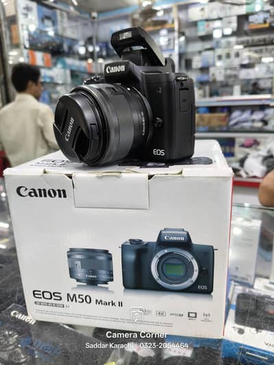 Canon EOS M50 Mark II with lens All Most new