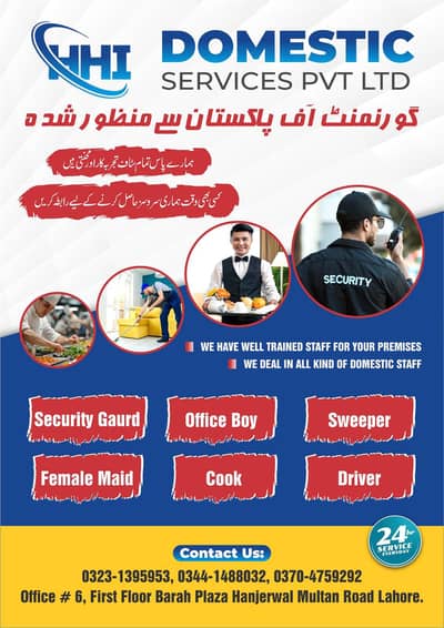 سکیورٹی گارڈز کی بھرتی جاری ہے