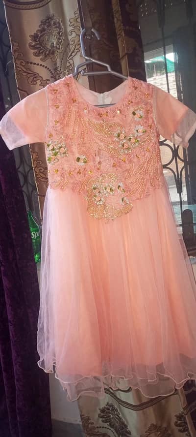 pink frock for 10 to 13 years girls