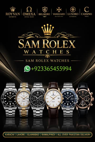 Luxury Branded Watches – Rolex, Geneve, Rado & More | 100% Original