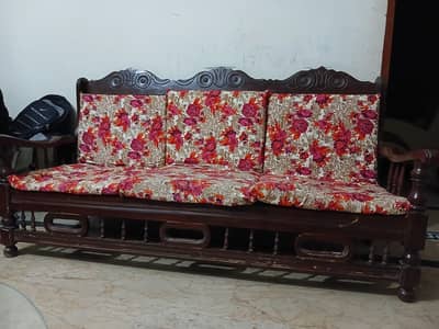 wooden sofa set