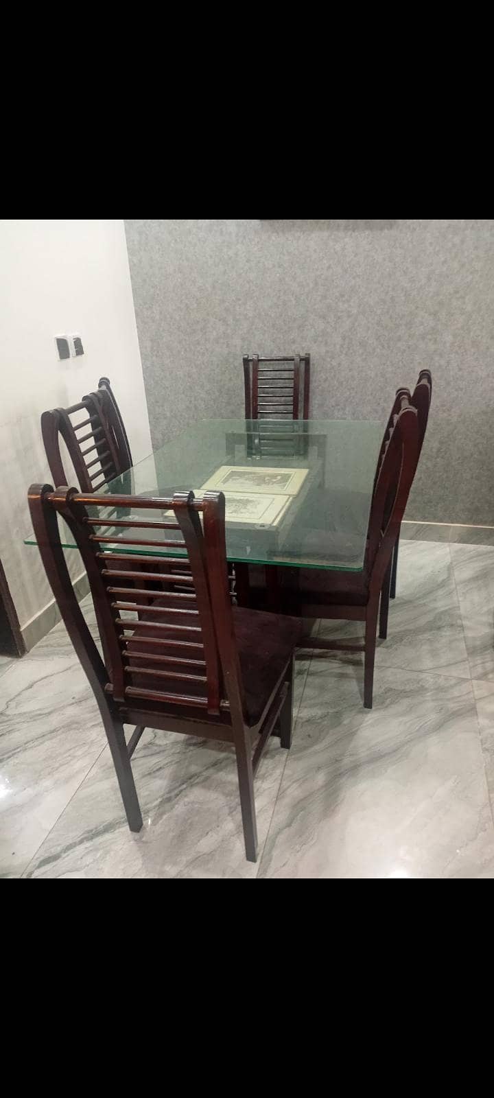 6 seater Dining table & L shape sofas 5